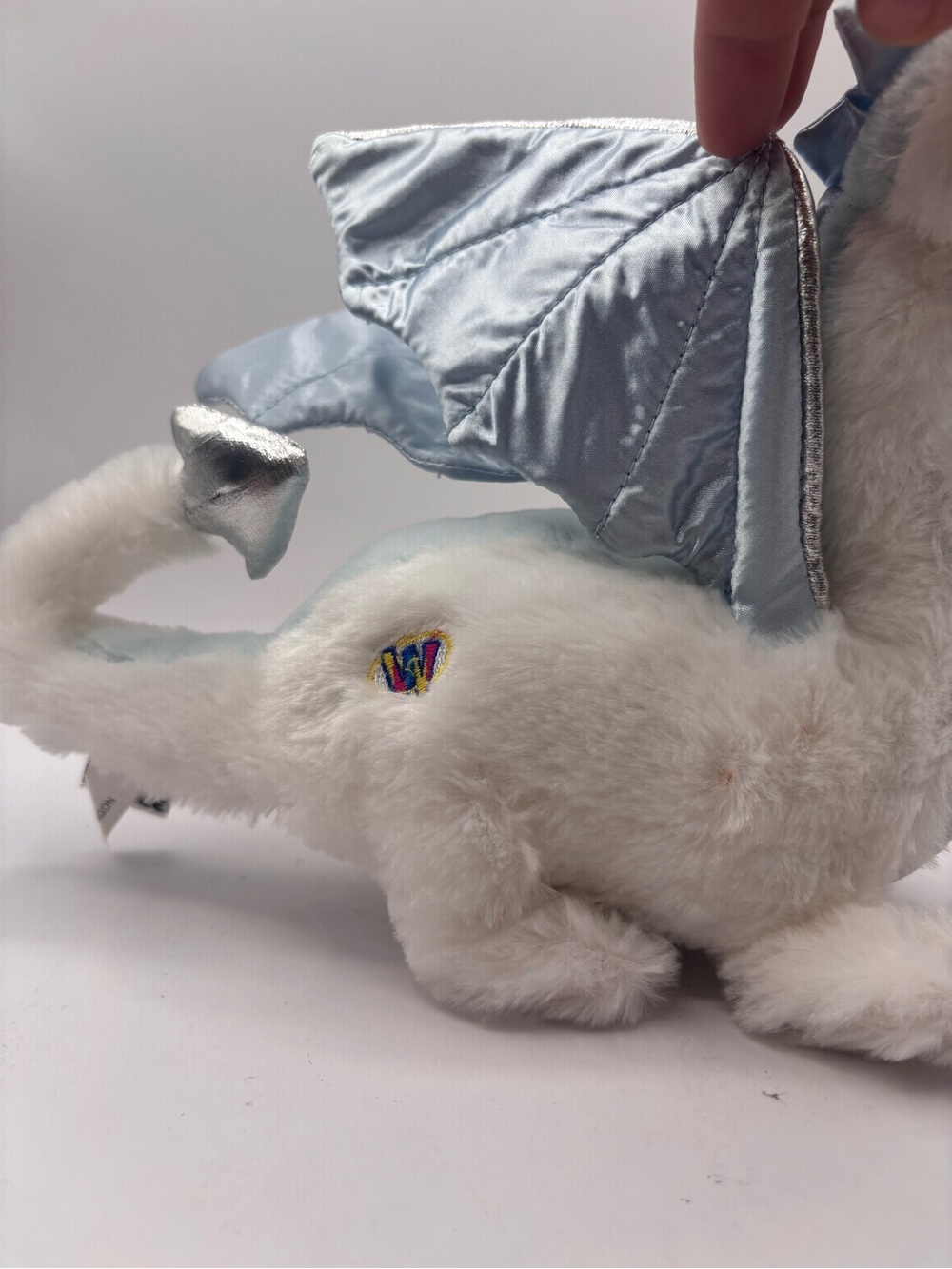 Webkinz Ice Dragon with Sealed Secret Code Tag White Stuffed Animal Ganz READ - Picture 6 of 16